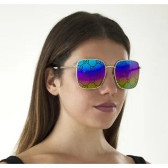 NEW GUCCI SUNGLASSES GG0802S 004 GOLD WOMEN EYEWEAR GUCCI main image 7